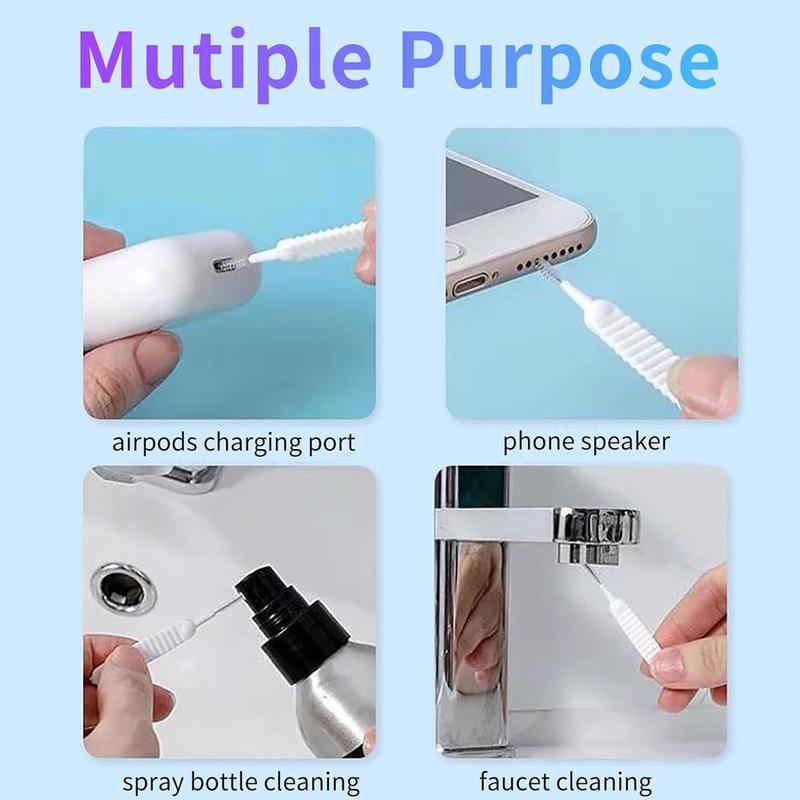 Mini Cleaning Brush Kit 23pcs, Anti-Clogging Nylon Cleaner for Phone Speaker and Receiver, Multifunctional Cleaning Tool Compatible with Airpods, iPhone, Keyboard, Car Vent