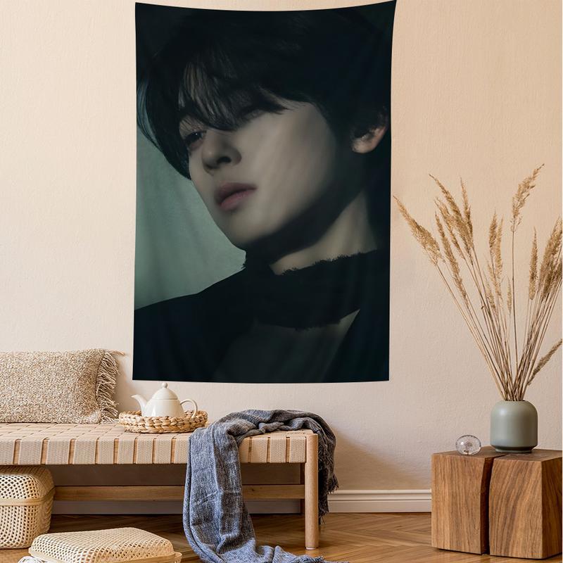 Korea Cha Eun Woo Wall Tapestry Home Decoration hippie bohemian decoration divination INS Home Decor tapestry for bedroom