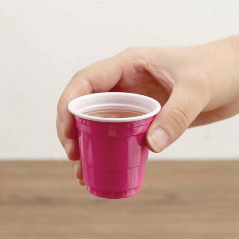 10 50 100pcs 2oz Pink Shot Cups, Hot Pink Party Cups, Bachelorette Party, Birthday Party Cups, Jello Shots, Shower, Hot Pink Party Favors, Pink Party, Party Shot Glasses