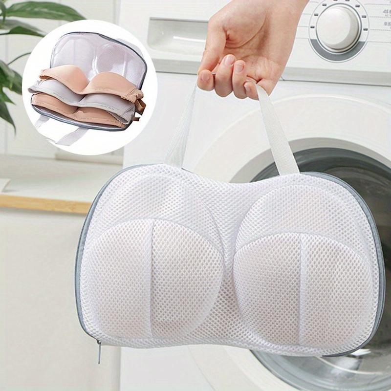 1 count Lightweight Fabric Zipper Underwear Washing Bag - Portable Anti-Deformation Laundry Organizer for Bras, Delicates, and Household Items - Perfect for Washing Machine, Bedroom, and Laundry Room Storage-4