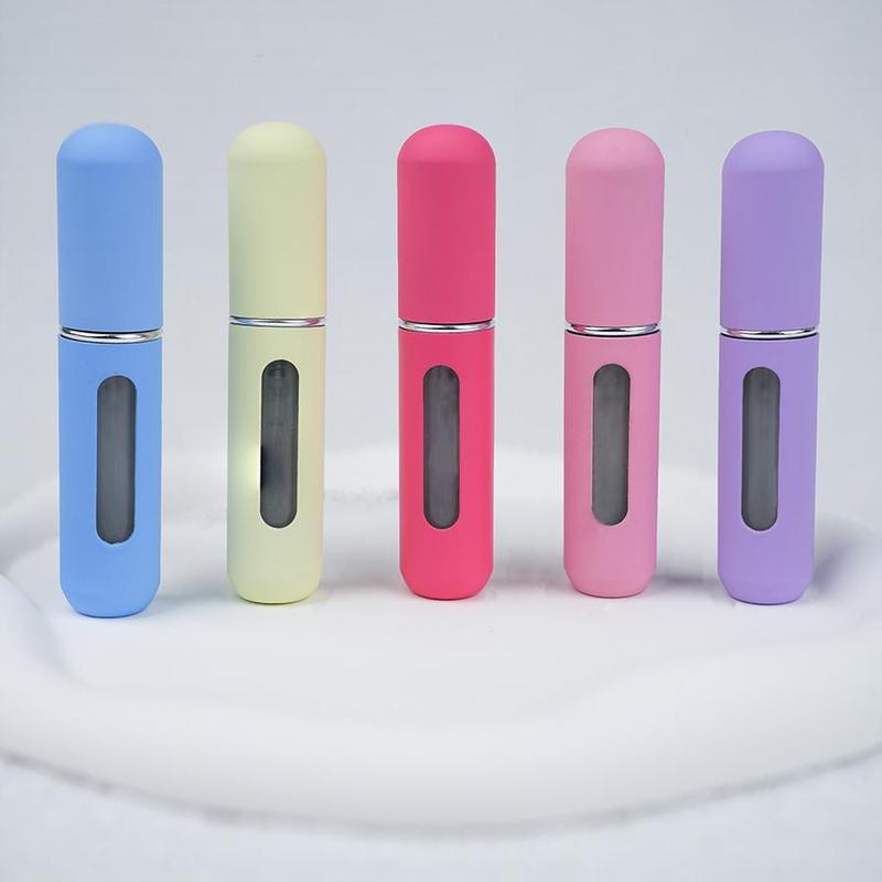 Portable Perfume Spray Bottle (5pcs set), Refillable Empty Perfume Bottle, Perfume Spray Bottle for Home & Travel, Christmas Gift