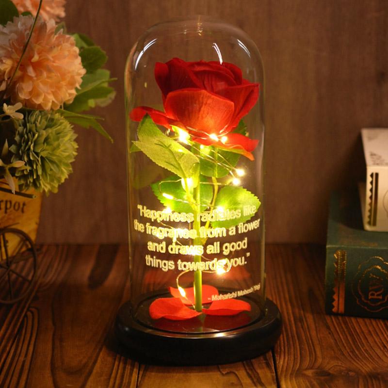 Preserved Red Galaxy Rose in Glass Dome – Beautiful Gift for Women | Ideal for Anniversaries & Holidays bouquet