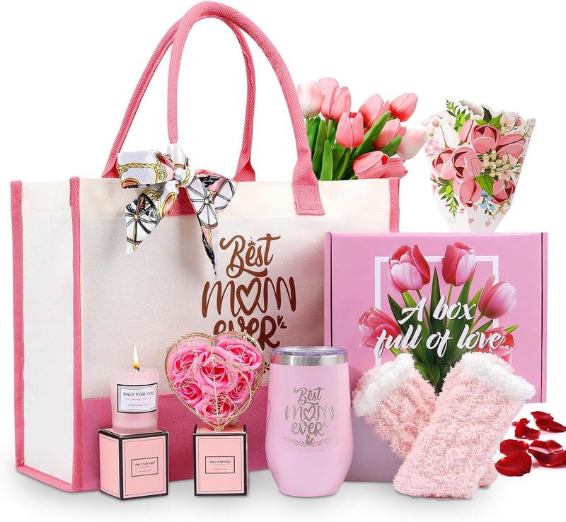 Birthday Gifts for Mom - Mothers Day Gifts from Daughter Son, Women| Mom Birthday Gifts Basket,  Mom Gift Ideas, Mothers Day Gift Box, Thanksgiving Day Gifts for Mom Grandma Friend Women