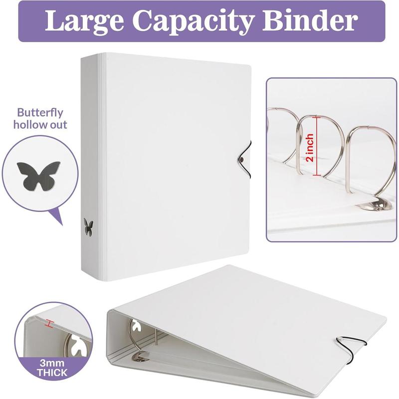 Minimalist Photocard Binder with 25 Pages 4 Pocket Single Side Inner Refills and 2 Divider Acid-Free with 225 Pockets (Black, A4 Plus)