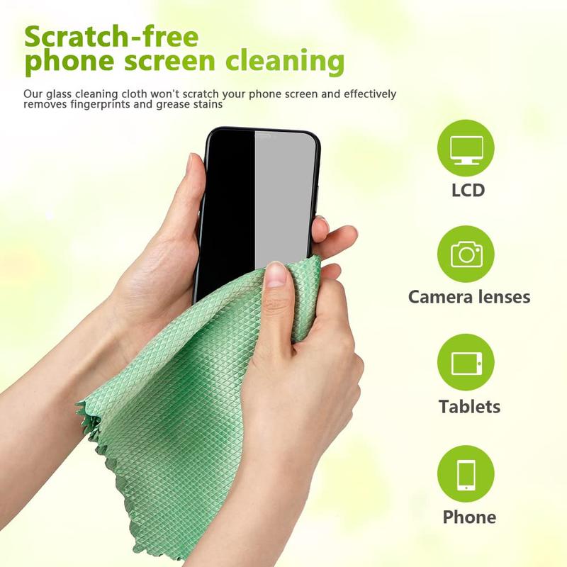 Microfiber Glass Cleaning Cloths-6PK, 16