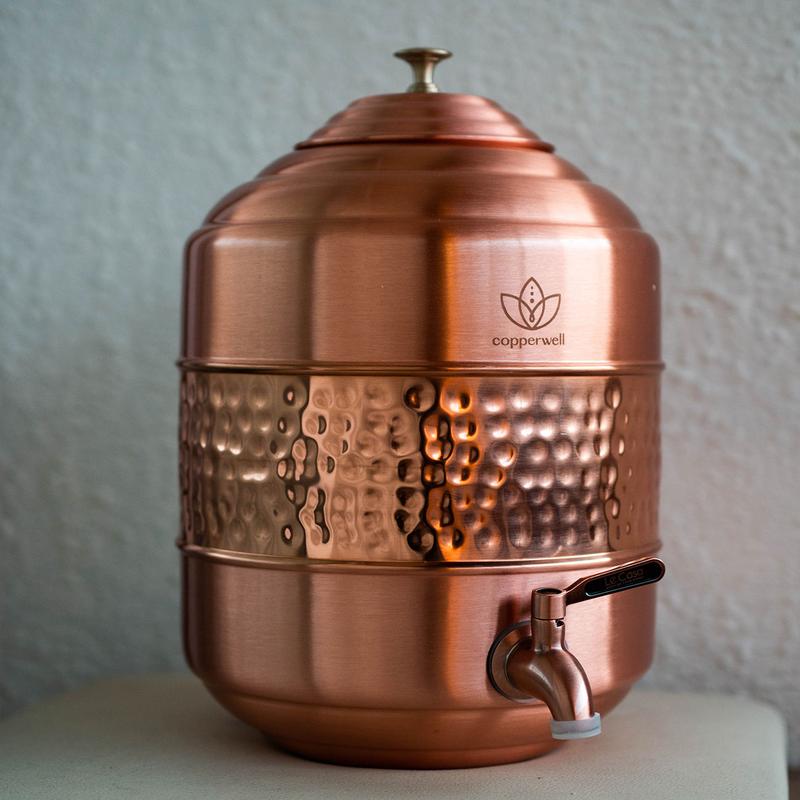 Copperwell Matka: Elegant Copper Water Vessel, Infusing Ancient Wisdom into Modern Living