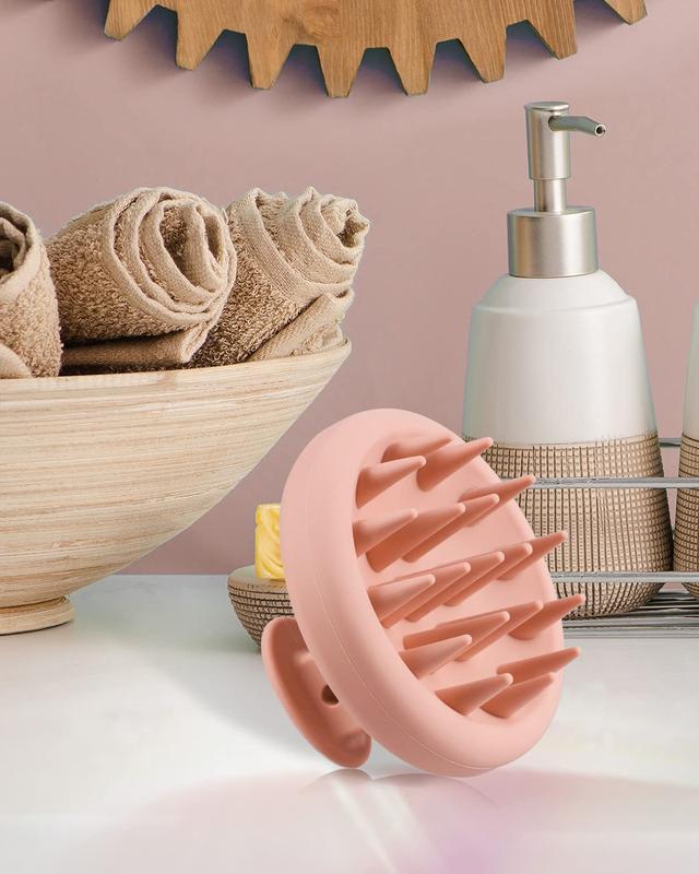 Soft Silicone Scalp Massage Shampoo Brush - Gentle Hair Cleaning & Exfoliating Comb For All Hair Types shampoo brush