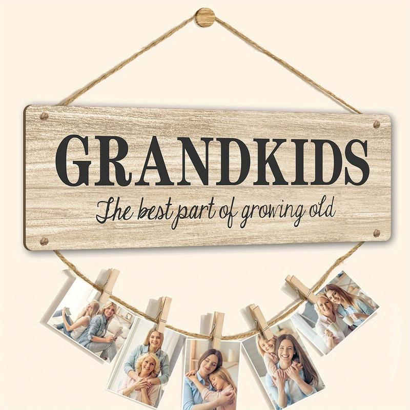 Heartfelt Connections - Grandparents Photo Holder, United in Love Design - Perfect Christmas or Birthday Gift for Grandma & Grandpa from Adoring Grandkids