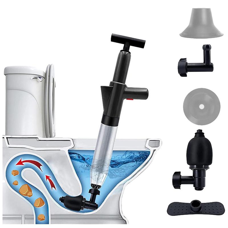 Toilet Plunger, Drain Unblocker, Powerful Manual Pneumatic Dredge Equipment, High Pressure Air Drain Blaster Cleaner for Toilet Floor Drain Sewer Pipe Plumbing, Home Good ( Not for Use in Bathtub & Clogging Of Construction Hard Object), Bathroom Accessory