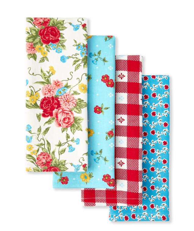 The Pioneer Woman Sweet Rose Kitchen Towel Set, Multicolor, 16