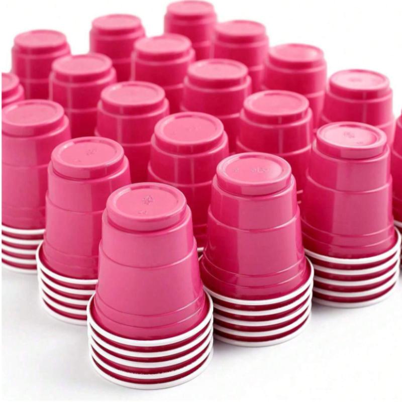 10 50 100pcs 2oz Pink Shot Cups, Hot Pink Party Cups, Bachelorette Party, Birthday Party Cups, Jello Shots, Shower, Hot Pink Party Favors, Pink Party, Party Shot Glasses