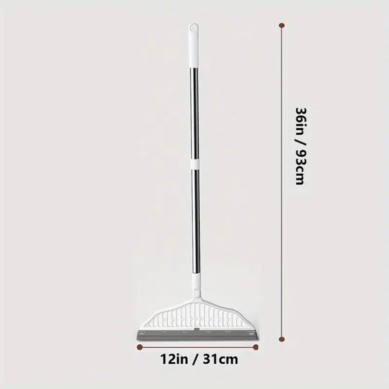 Multifunctional Rotatable Silicone Broom, Adjustable Cleaning Mop, Summer Household Cleaning Tool for Floor Cleaning