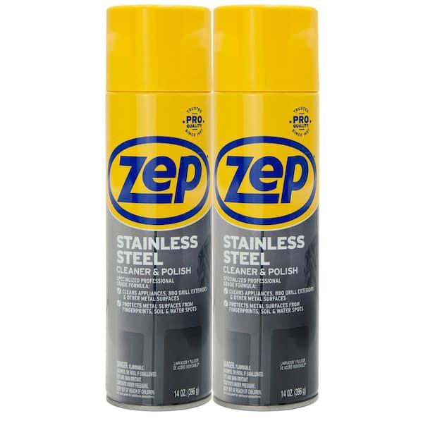 WL01 ZEP 14 oz. Stainless Steel Polish (Pack of 2) Household