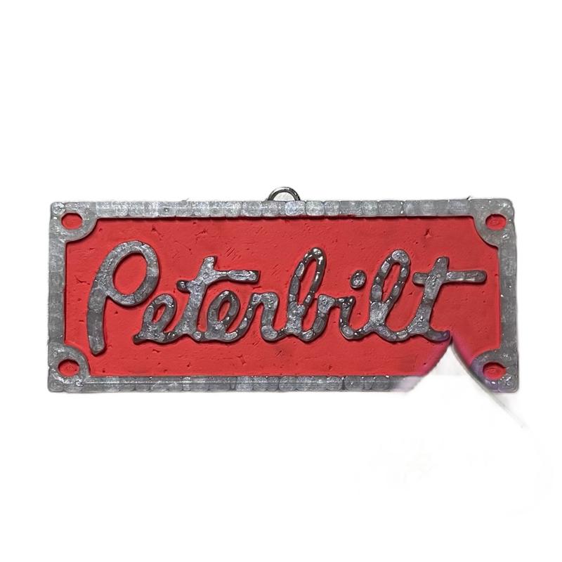 Peterbilt, old school rectangle emblem design Decor