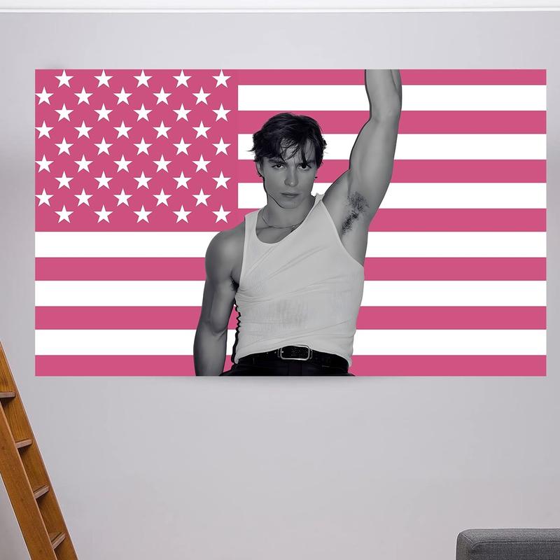 Nicholas Chavez Pink American Tapestry Flag  Feet Funny Meme Tapestry DecorPrintLyle Menendez,Monsters Rafe Cameron  PinkFlag