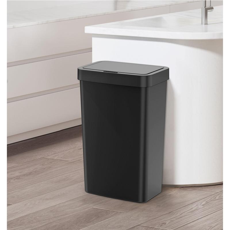 Mainstays 13.2 Gallon Kitchen Sensor Trash Can, Plastic Motion Sensor Kitchen Trash Can, Black No Brand Hand Laundry