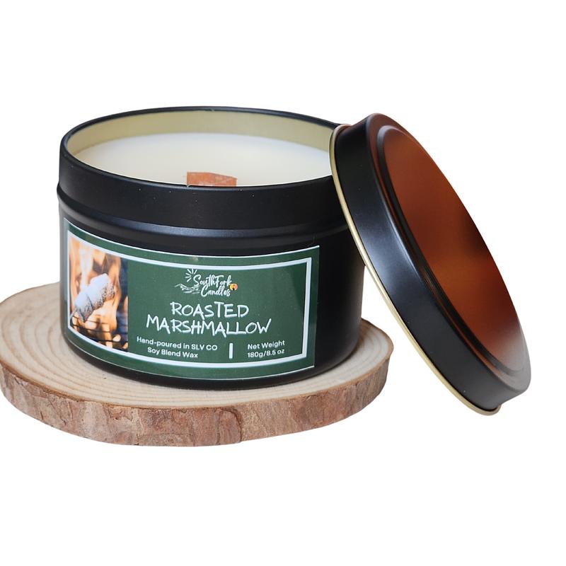 Roasted Marshmallow Scented Candle - 8.5oz Tin