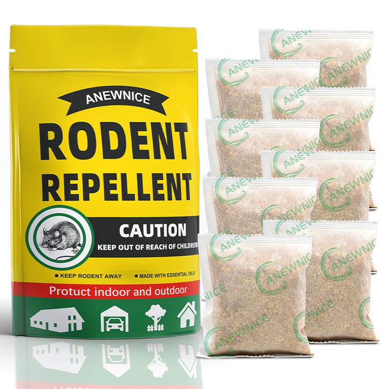 Rodent Repellent, Mice Repellents Indoor, Mouse Repellent Outdoor,Extra-Strength Peppermint Repel Mice and Rats from Nesting&Freshen Air in Car RV, 8P