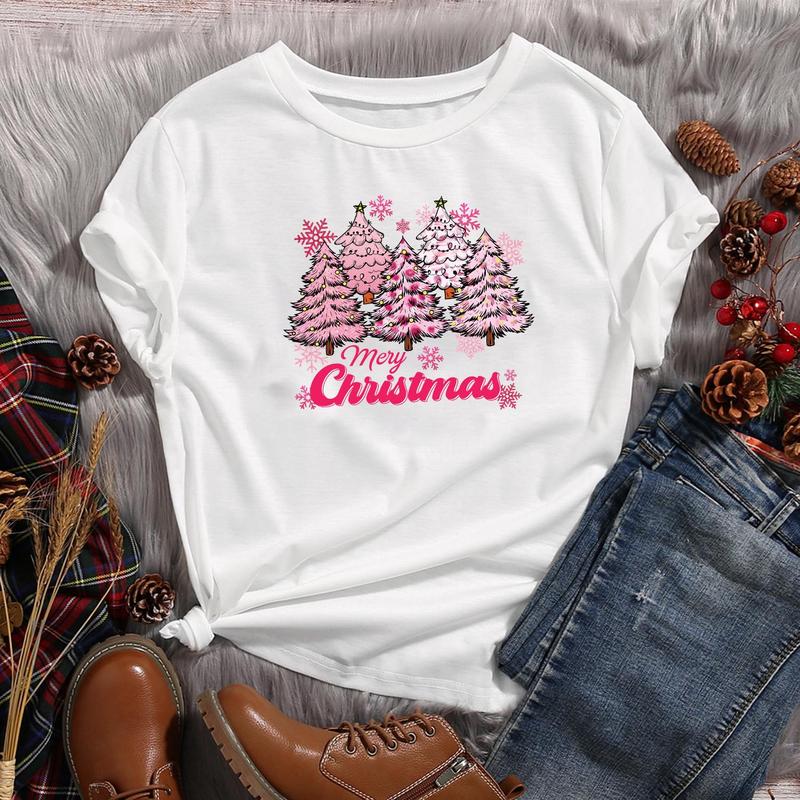 Christmas Themed Sticker, 10pcs Cute Heat Transfer Decorative Sticker, Easy to Use, Suitable for DIY T-shirt, Jeans, Backpack, Hat, Christmas Gift