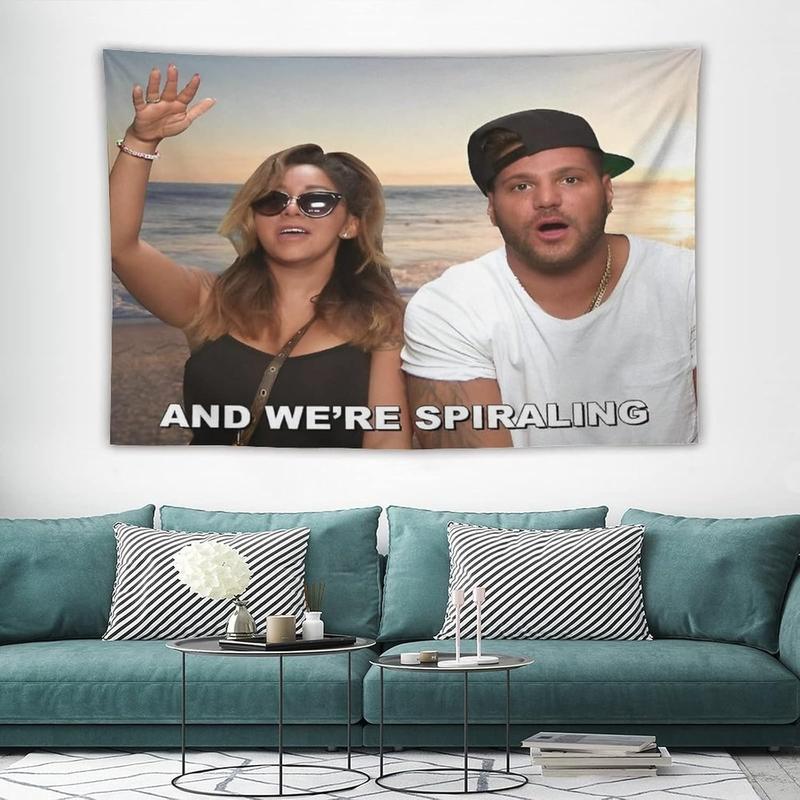 Jersey Shore Tapestry Print Wall Hanging Blanket Polyester Fabric Decoration for Homes Dorms and Apartments