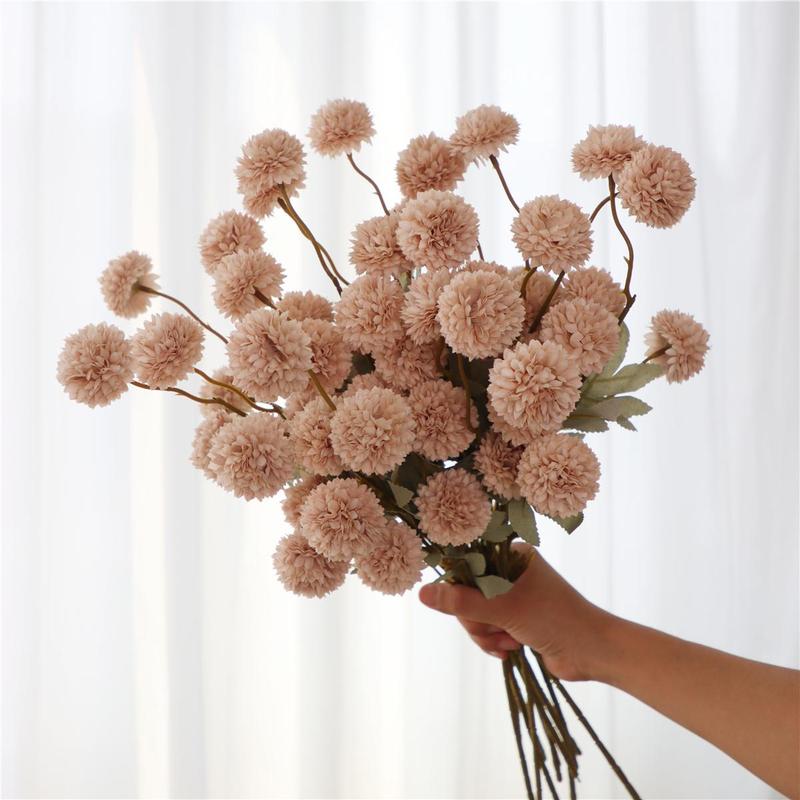 Artificial Flower without Vase, 12pcs Faux Flower Bouquet, Decorative Flower for Home Party Wedding, Home Decor Supplies