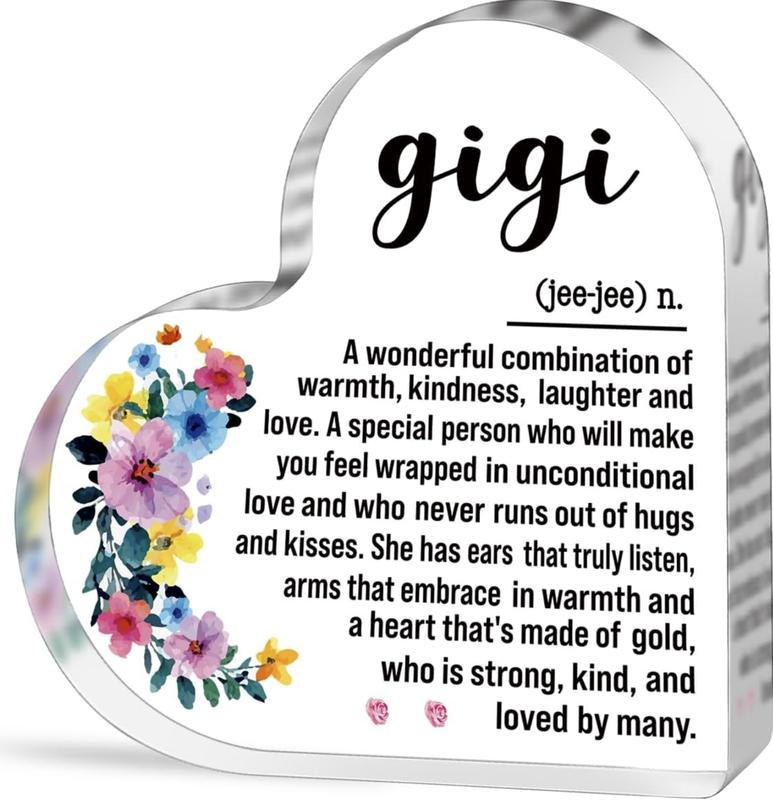 GiGi Gifts for Grandma Birthday Christmas Gifts for Grandma Grandmother NaNa MiMi Best Ever GiGi Definition Decorative Signs & Plaques