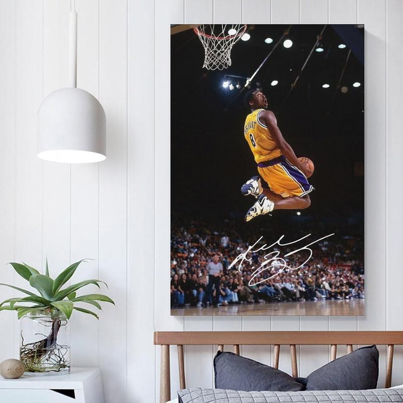 Kobe Bryant Dunk Poster Canvas Wall Art Posters for room aesthetic For Boys Bedroom Decoration wall decor Print Painting room decor