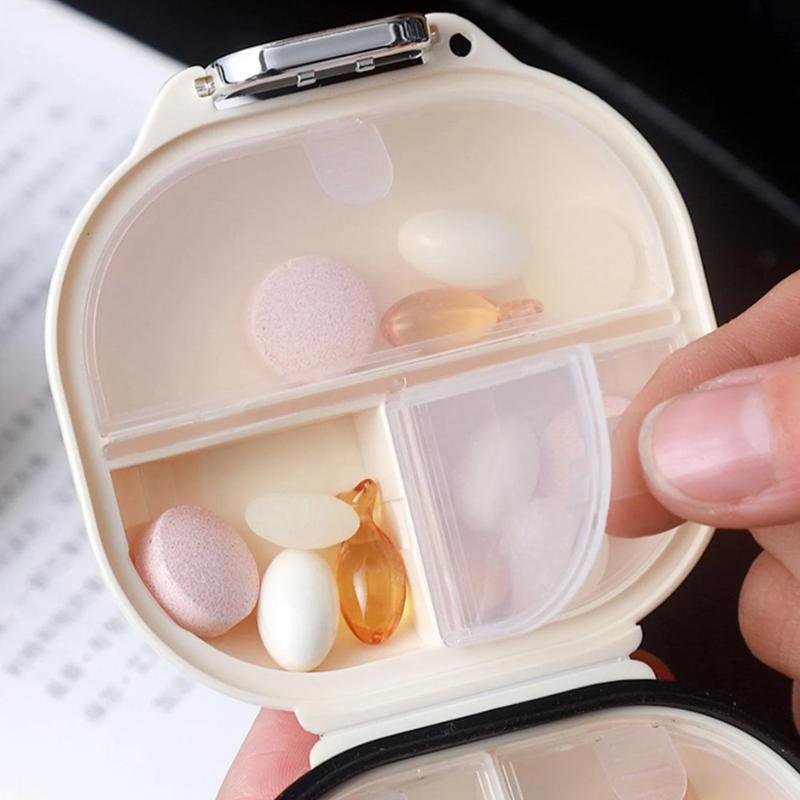 Portable Pill Organizer, 1 Count Multi-grid Pill Storage Box, Dustproof Travel Pill Organizer, Pill Box for Home Office School