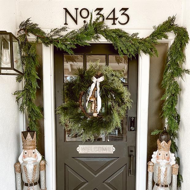 Woodland Cedar Garland for Festive Christmas Decoration