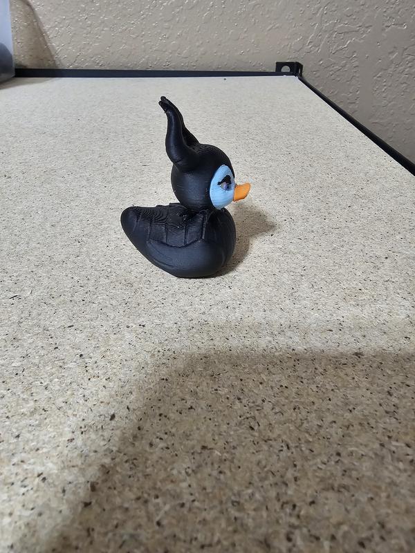 3D Printed Maleficent Figurine for Duck Collectors and More - Quirky Home Decor Multicolor Ornaments