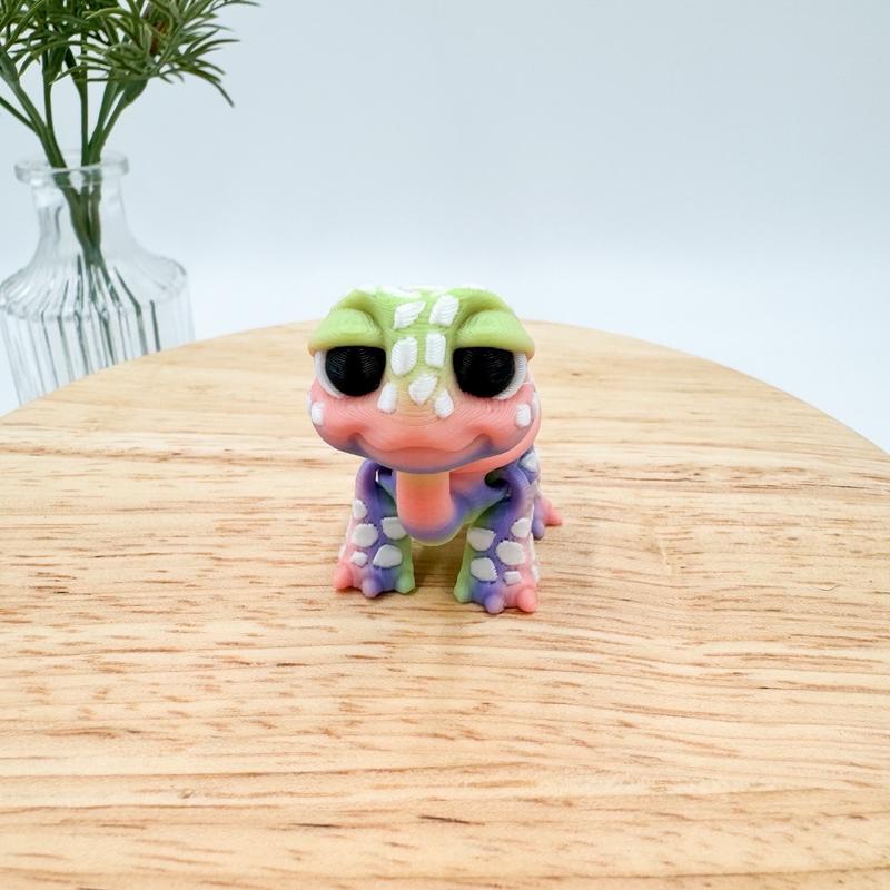 Mini Standing Turtle Tortoise 3D Printed Figurine - Perfect for Home Decor