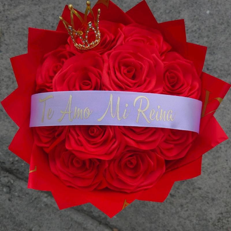 Te Amo Mi Reyna Rosas Eternas Eternal roses rose bouquet arrangement flores flowers decor room Decorative Gift