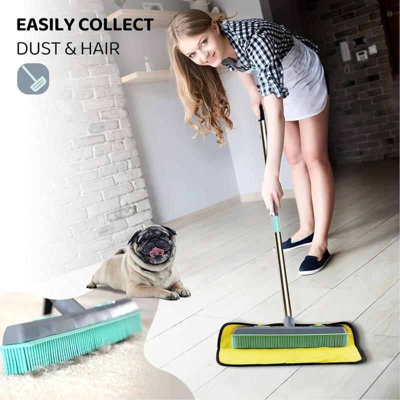 Green Rubber Broom with 27-49