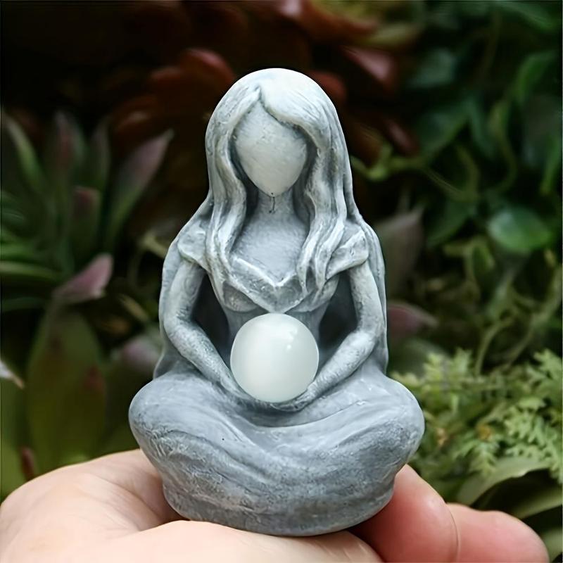 Moon Goddess Statue, 1 Count Creative Resin Ornament, Home Decor for Living Room Bedroom Garden, Ideal Decorative Ornament for Indoor & Outdoor