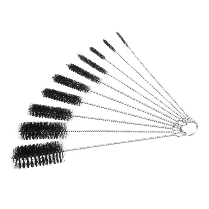 Bottle Cleaner Brushes Set Pipe Bong Cleaner Glass Tube Cleaning Brush Household Plastic Comfortable Tool Steel