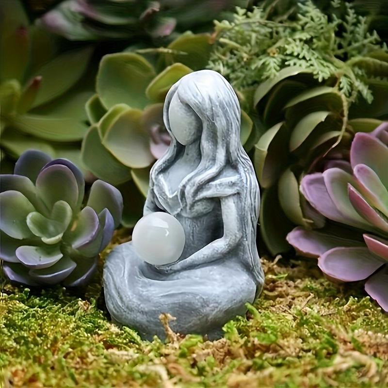 Moon Goddess Statue, 1 Count Creative Resin Ornament, Home Decor for Living Room Bedroom Garden, Ideal Decorative Ornament for Indoor & Outdoor