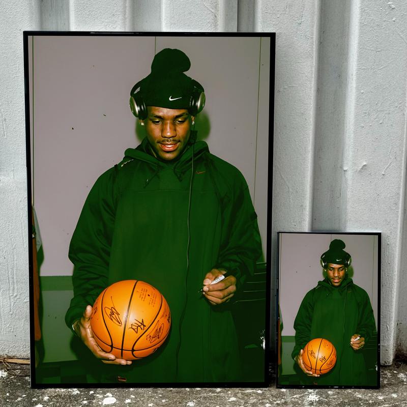 Teenage Lebron James Vintage Poster, Home Decor, Wall Decor