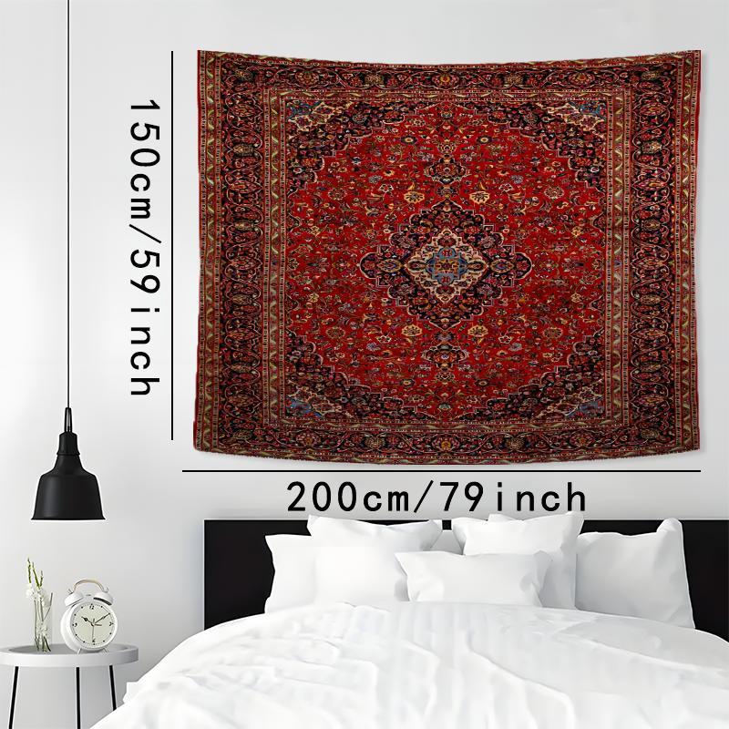 Vintage Traditional Persian Tapestry, 1 Count Boho Wall Hanging Tapestry for Home Decor, Bedroom Dorm Decoration, Gift for Yourself and Friends