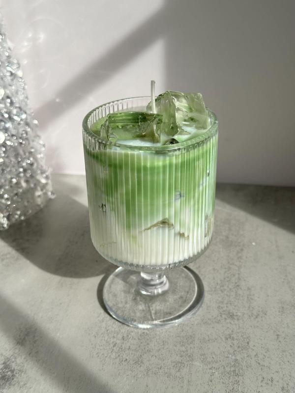 Iced Cafe Latte Candles, Iced Matcha Latte Candles, Scented Soy Candles, Food Candles, Dessert Candles, Gift for Coffee Lovers