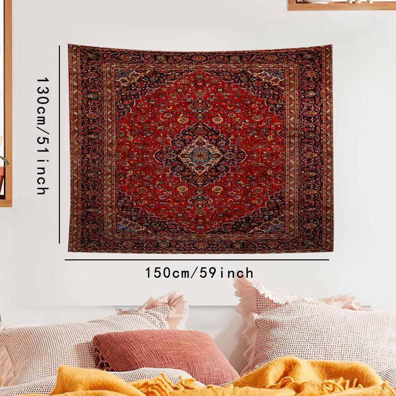 Vintage Traditional Persian Tapestry, 1 Count Boho Wall Hanging Tapestry for Home Decor, Bedroom Dorm Decoration, Gift for Yourself and Friends