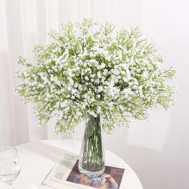 DEEMEI Artificial Baby Breath Bouquets Gypsophila Flowers Real Touch Faux Baby‘s Breath Flowers for Wedding Floral Arrangement Party Home Decoration