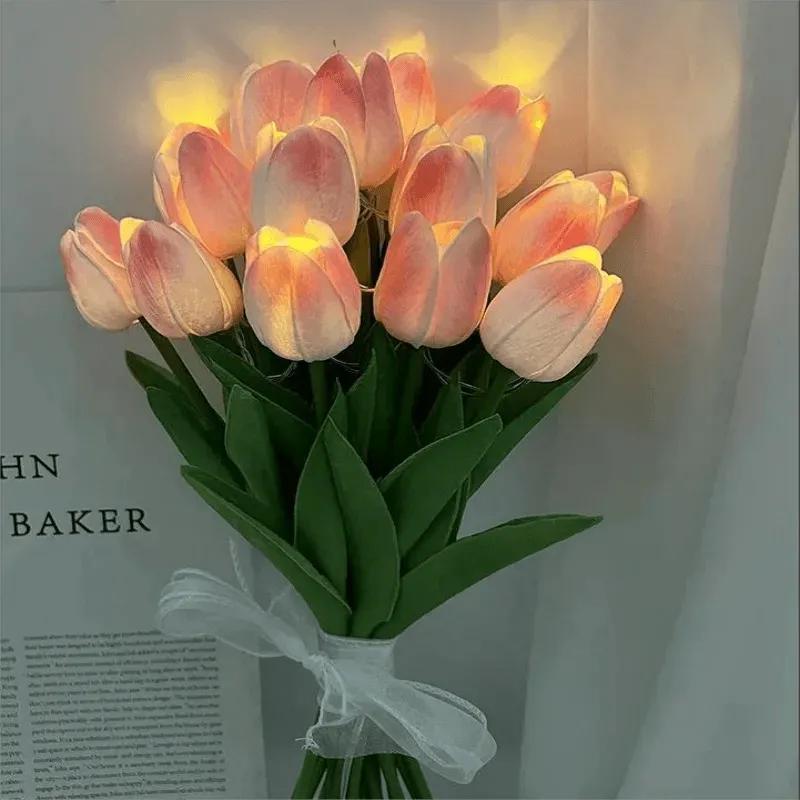 LED Tulips Flower Bouquet Decorative