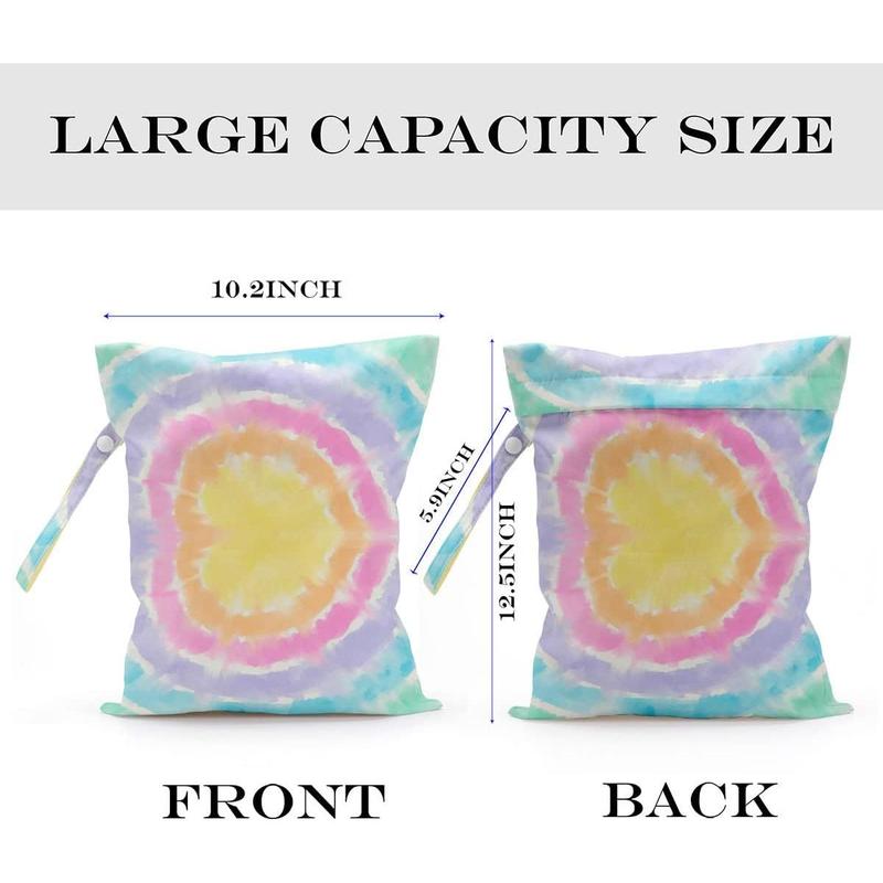 2 Pcs Wet Bag, Wet Dry Bag, Wet Bag for Swimsuit, Travel, Beach, Pool, Stroller, Diapers, Dirty Yoga Gym Clothes, Toiletries, Makeup Bag, Beach Bag Ocean Starfish Anchor Décor Birthday Gift for Women. Organiser Waterproof Photo Photo Photo Photo