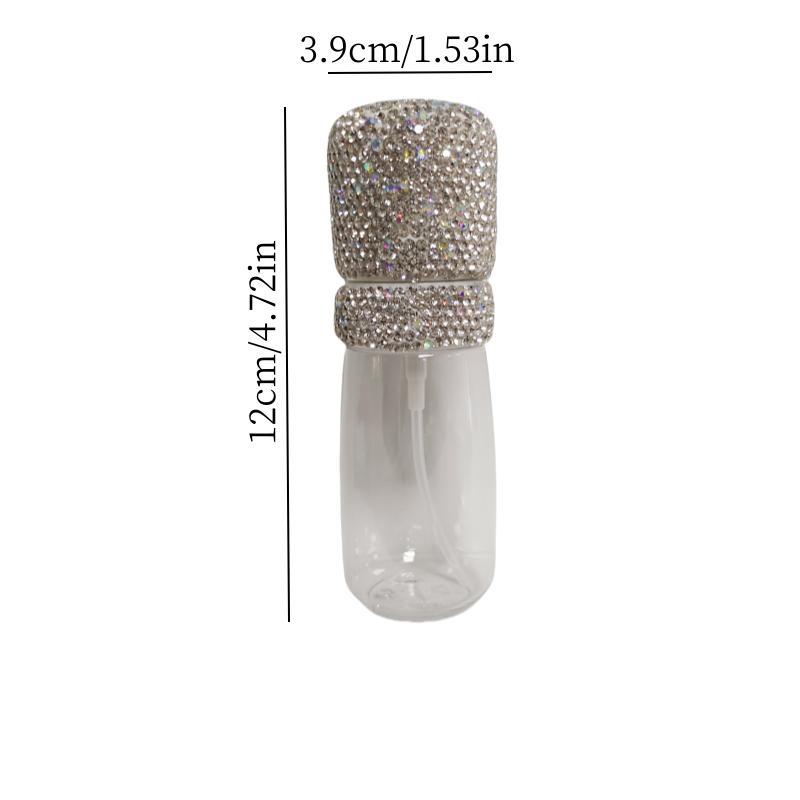 Rhinestone Decorated Spray Bottle, Portable Refillable Perfume Bottle, Empty Spray Bottle for Skin Care, Cosmetic, Travel Bottle for Women