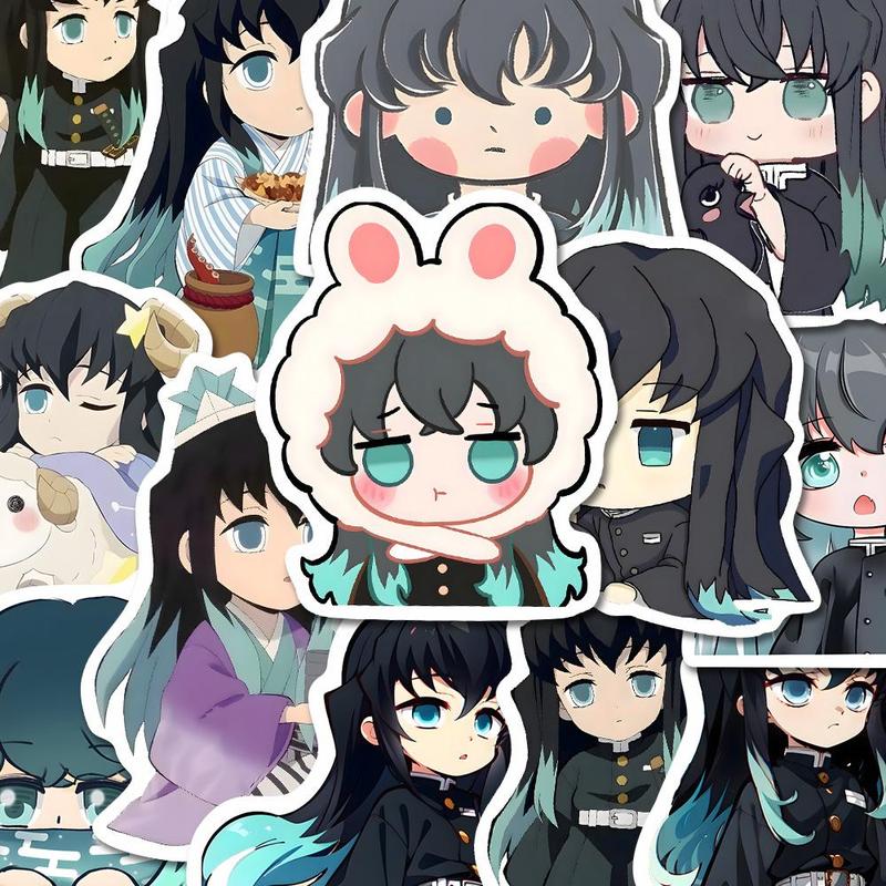 Anime Character Series Sticker, 54pcs pack Waterproof Self Adhesive Decor Paper, Decor Sticker for Gift Greeting Card Water Bottle Laptop Phone