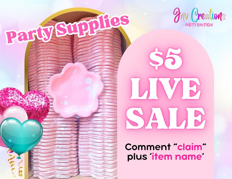 $5 Live Sale (Party Supplies)