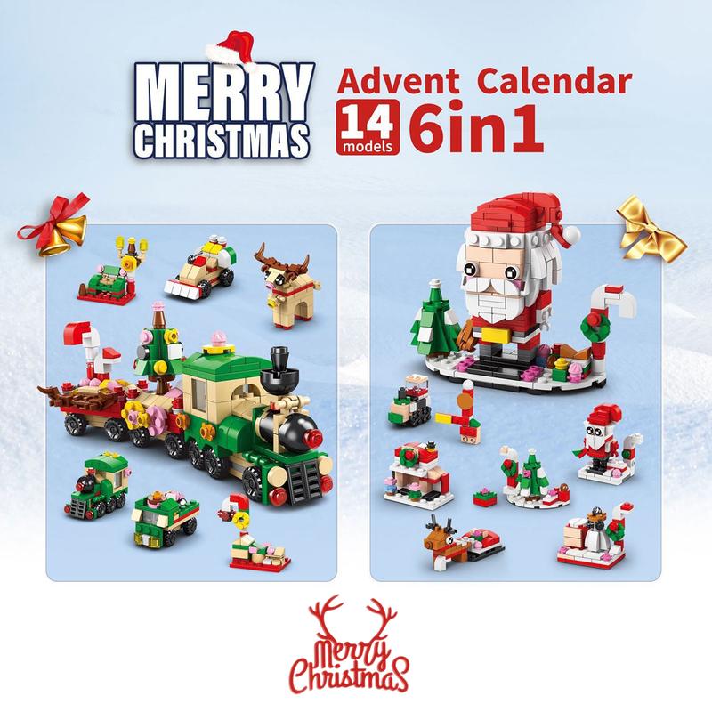 12 Days Advent Calendar 2024 - Christmas Countdown Blocks - Christmas Gifts - Christmas Tree - Christmas Decorations - For Ages 10+