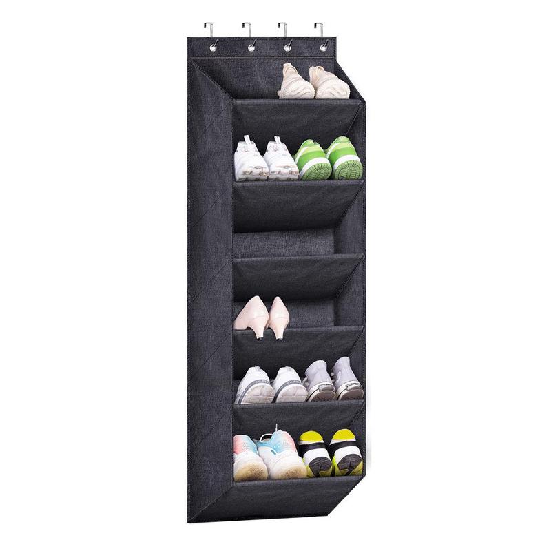 Door Back Shoe Storage Bag, 1 Count Wall Mounted Shoe Storage Rack, Space Saving Shoe Organizer for Home Bathroom Bedroom Dormitory