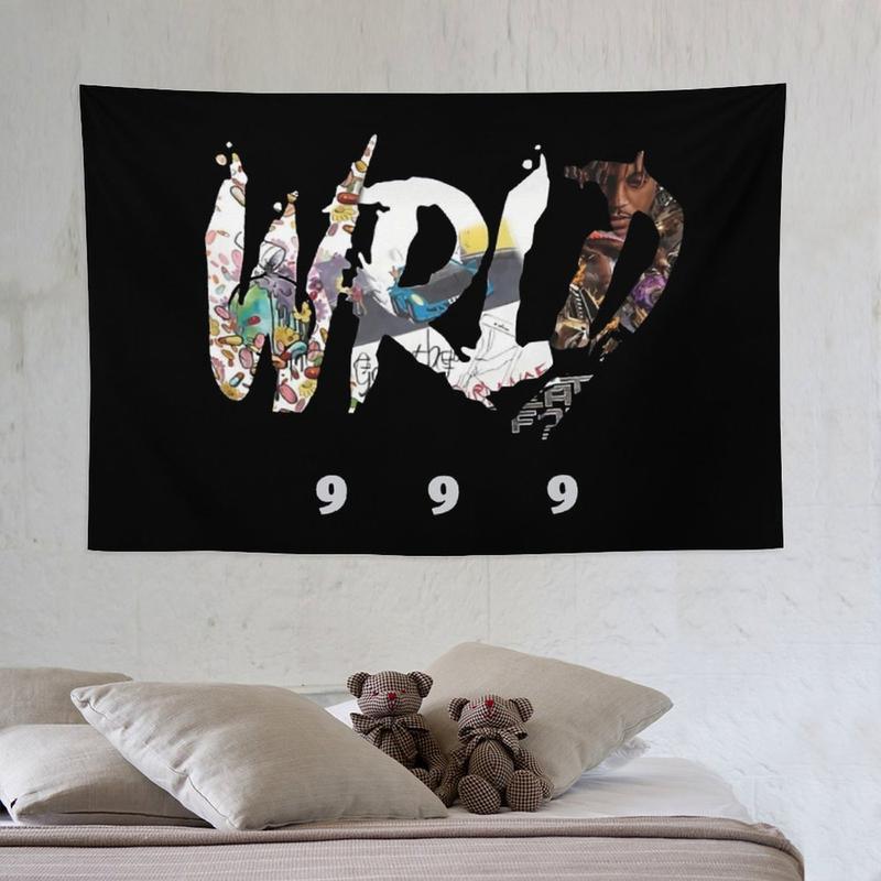 Rapper Tapestry Juice Wrld Wall Hanging Room Decor Hip Hop Tapestry for Bedroom Dorm 40*60in