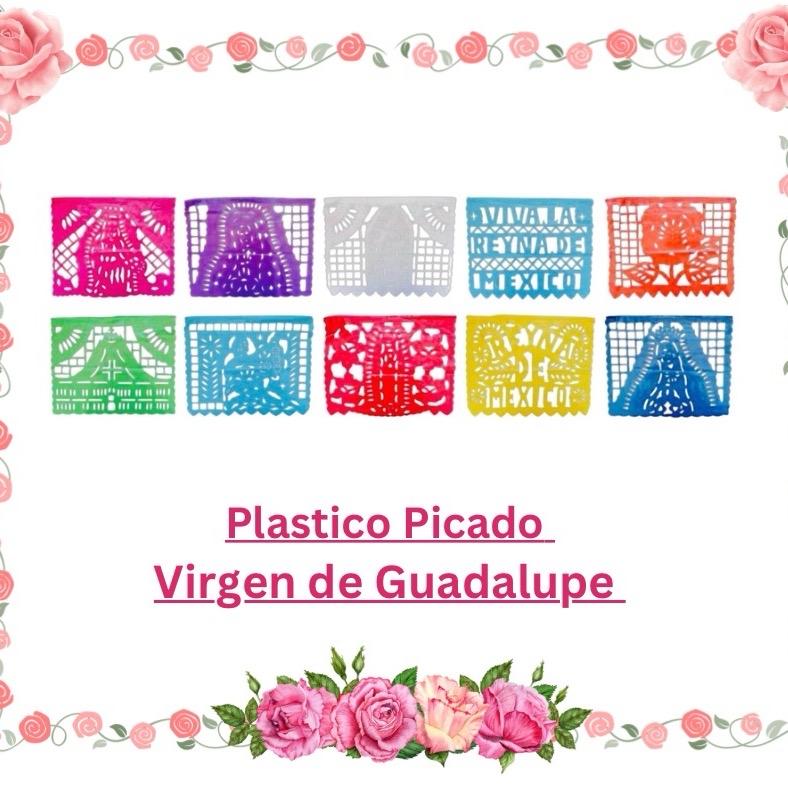 Virgen de Guadalupe Papel Picado Banner.